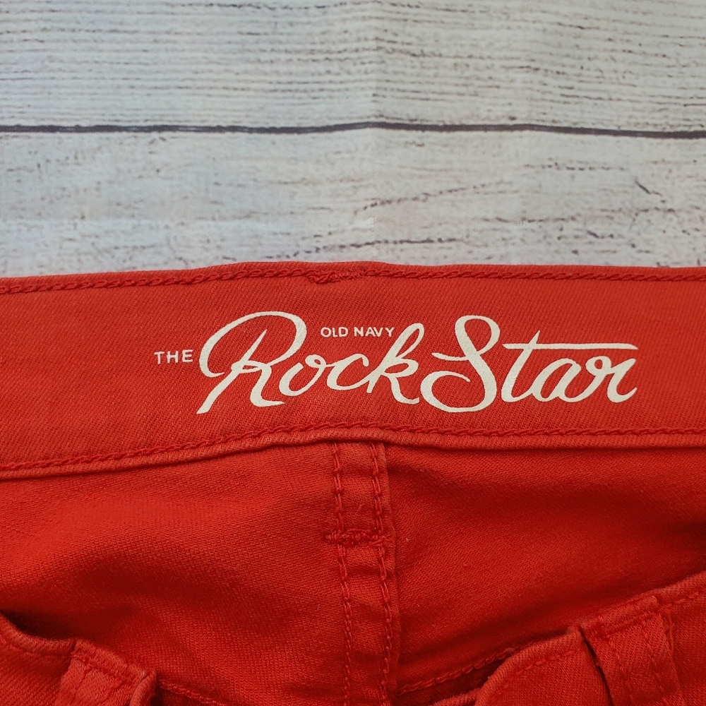 Old navy the Rockstar Women's Red skinny Jean. Size 4. - Picture 4 of 8